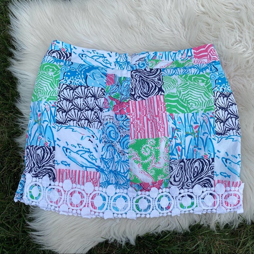 Lilly Pulitzer Marigold Patchwork skort 6 - Picture 5 of 6